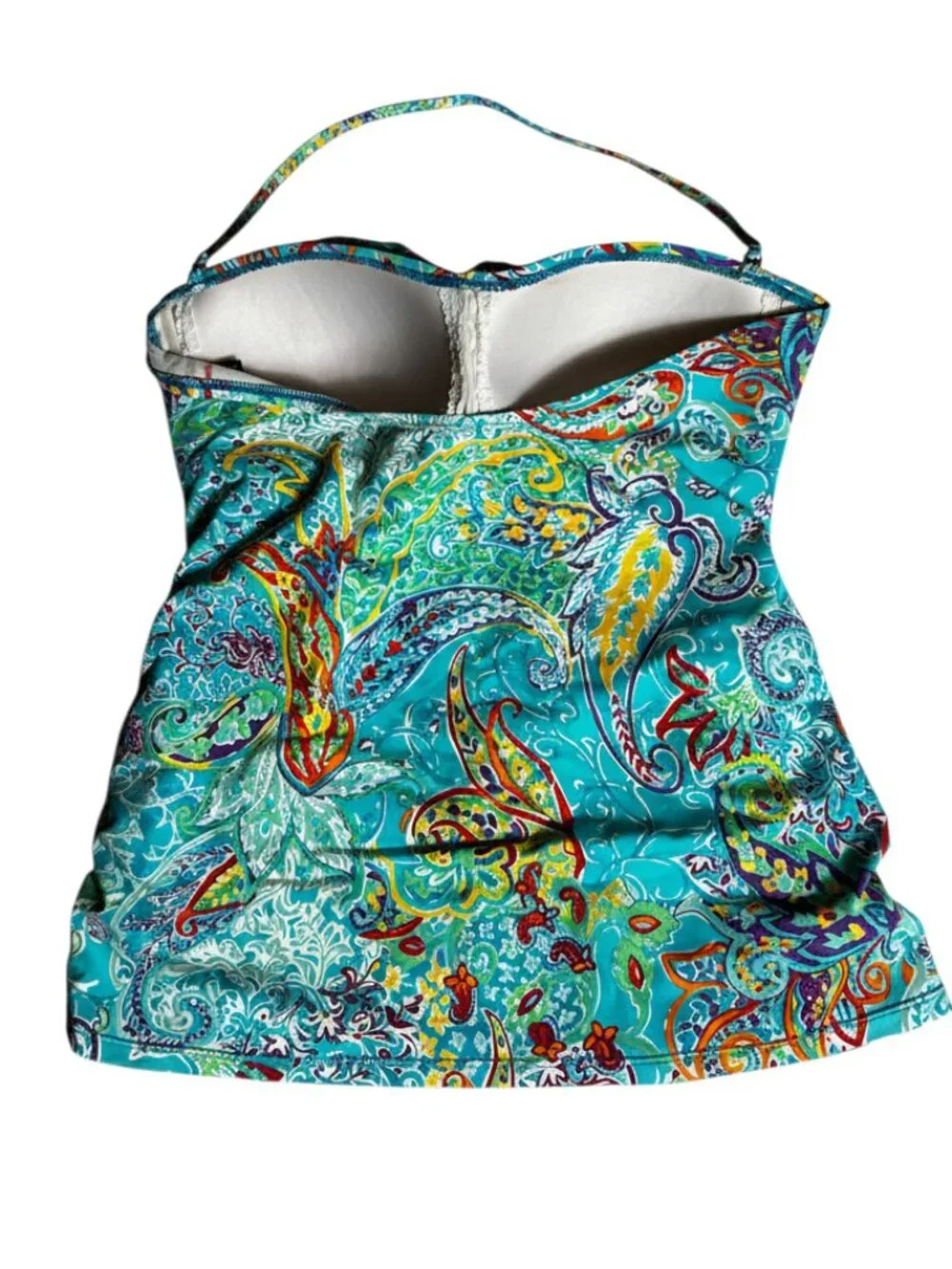 LAUREN Ralph Lauren Paisley Print Tankini Swim Set Size M Estimated